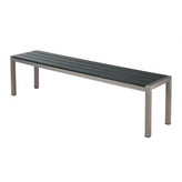 outdoor synthetic teak slat bench 99