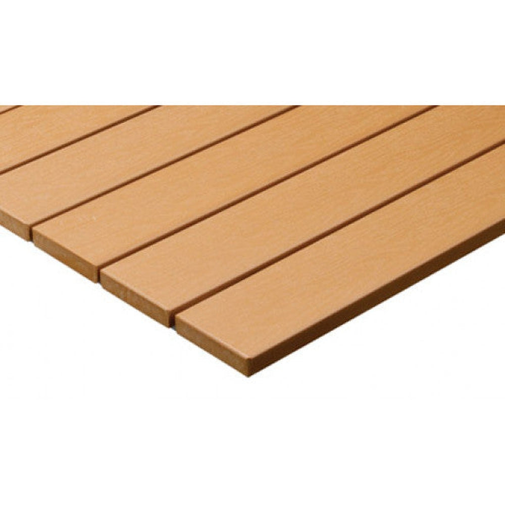 Synthetic Teak Outdoor Table Top with Aluminum Frame