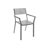 daytona stacking armchair e coated powder coated steel