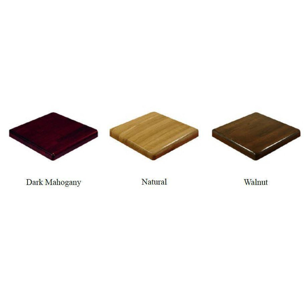 solid oak wood tops in dark mahogany natural and walnut finish 1 1 2