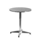 23 5 round aluminum indoor outdoor table with base