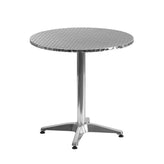 23 5 round aluminum indoor outdoor table with base