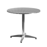 23 5 round aluminum indoor outdoor table with base