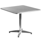 23 5 square aluminum indoor outdoor table with base