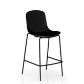 holi closed shell counter stool black