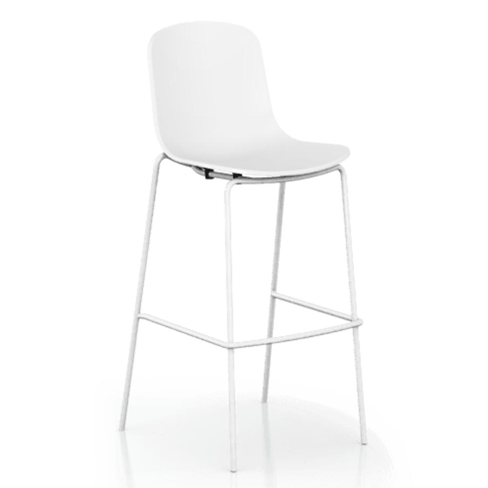 holi closed shell barstool black