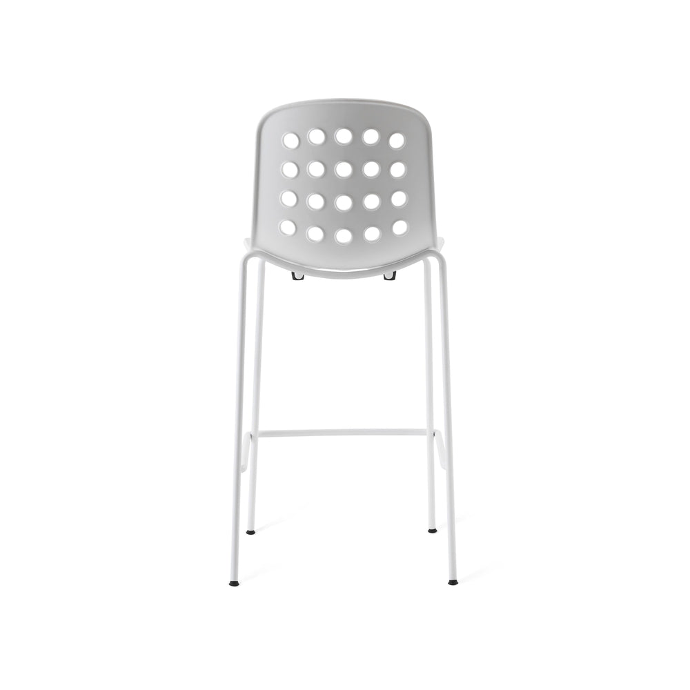 holi open shell counter stool black