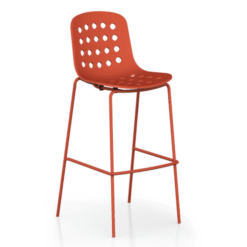 holi open shell barstool black