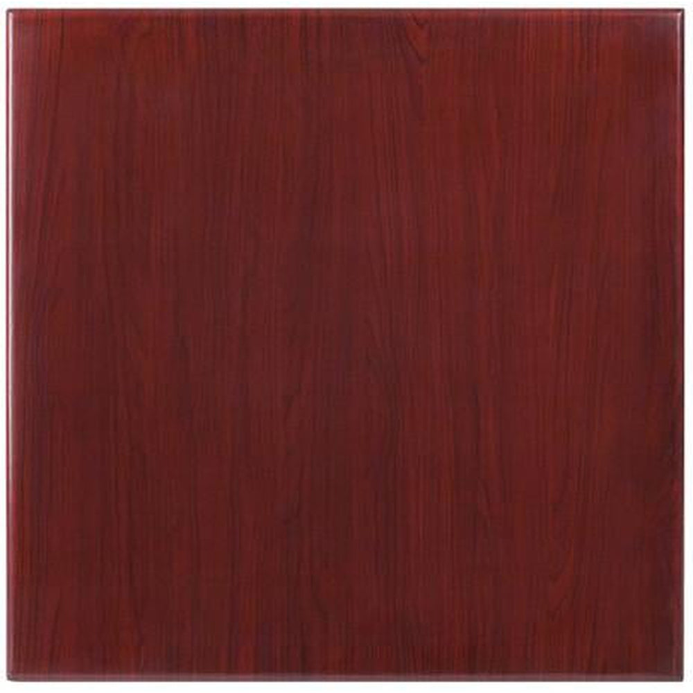 high gloss mahogany resin table top