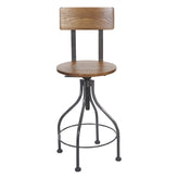 the screw barstool wood back