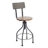 the screw barstool metal back