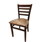 os ladderback chair with solid wood frame