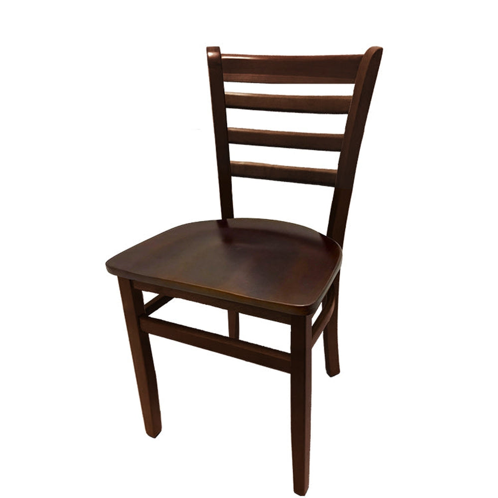 os ladderback chair with solid wood frame