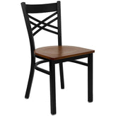 black x back metal restaurant chair burgundy vinyl seat