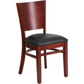 lacey series solid back restaurant barstool