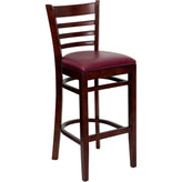 hercules series ladder back restaurant barstool