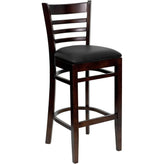 hercules series ladder back restaurant barstool