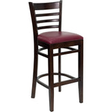 hercules series ladder back restaurant barstool