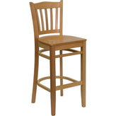 hercules series vertical slat back restaurant barstool