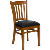 hercules series vertical slat back restaurant chair