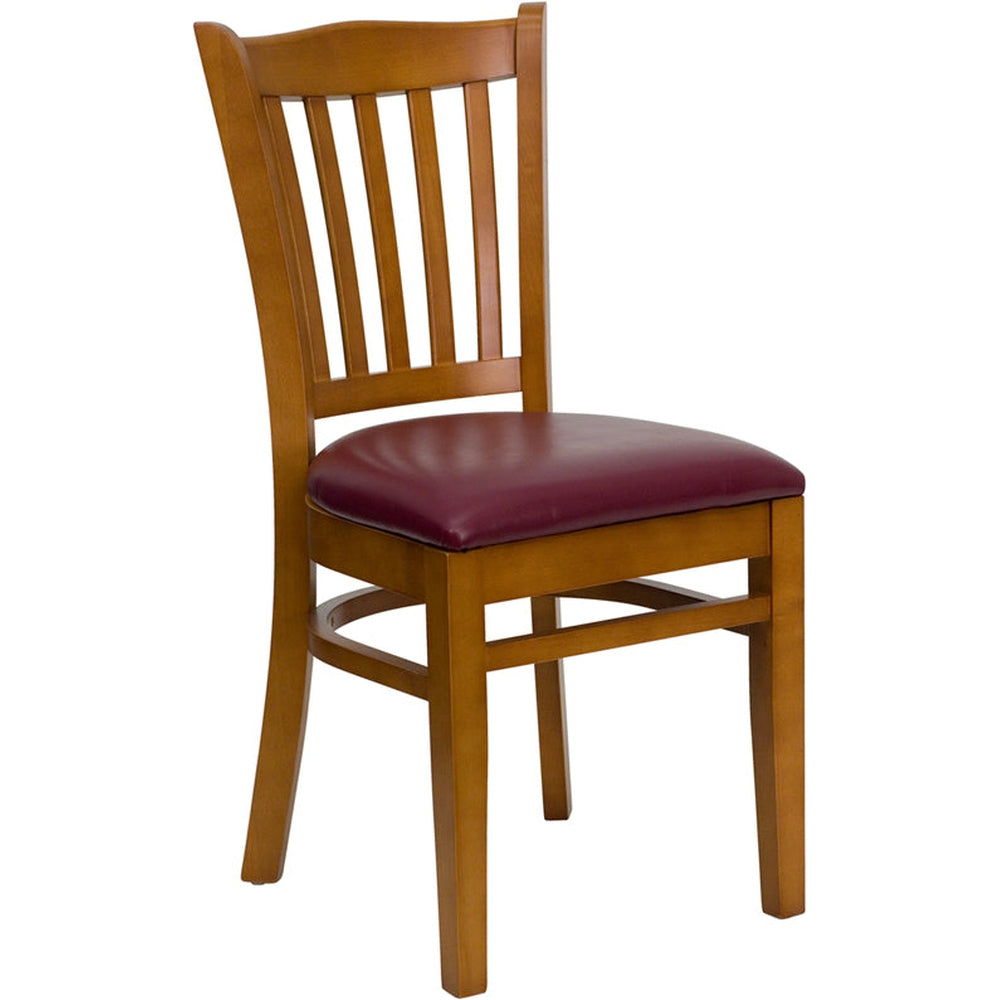 hercules series vertical slat back restaurant chair