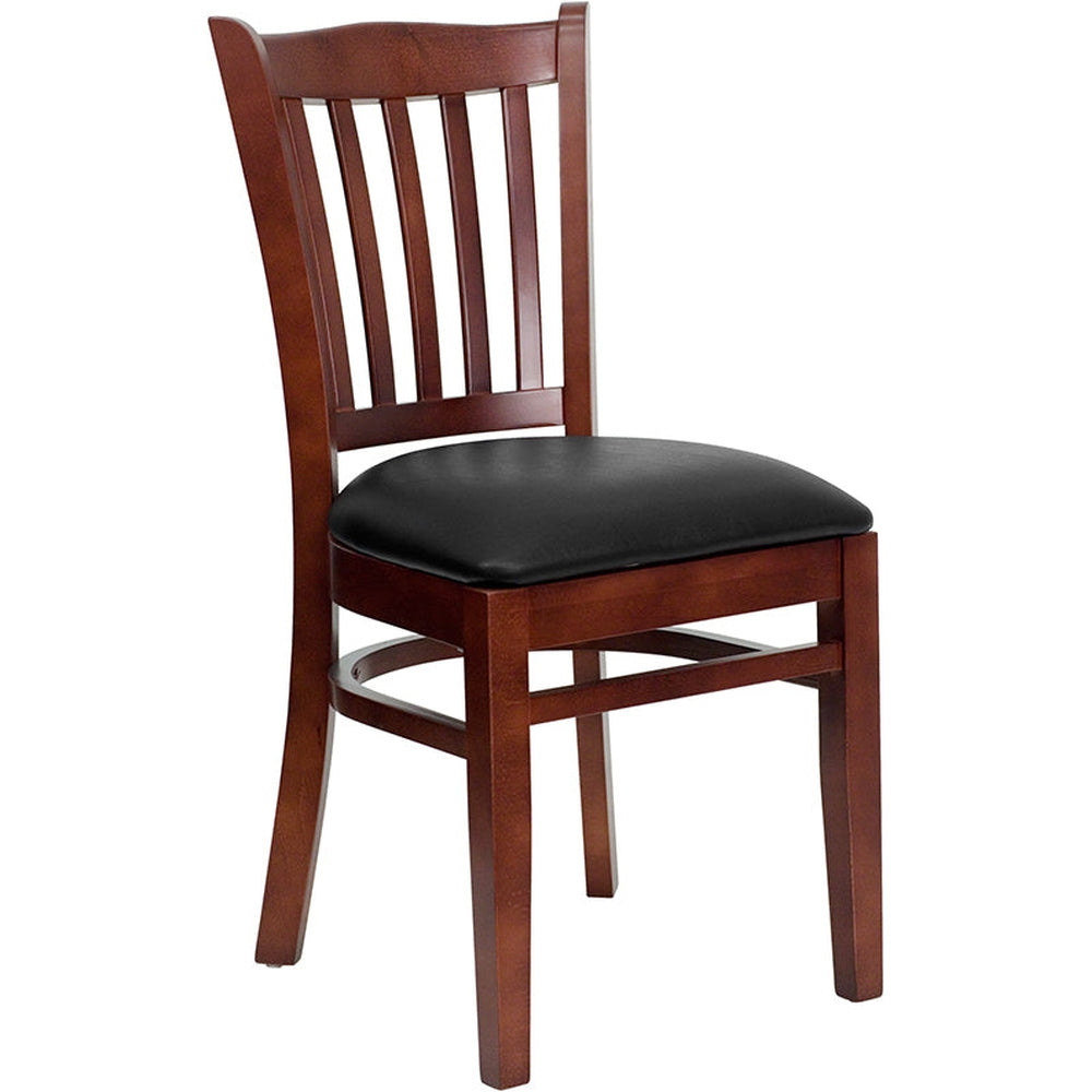 hercules series vertical slat back restaurant chair