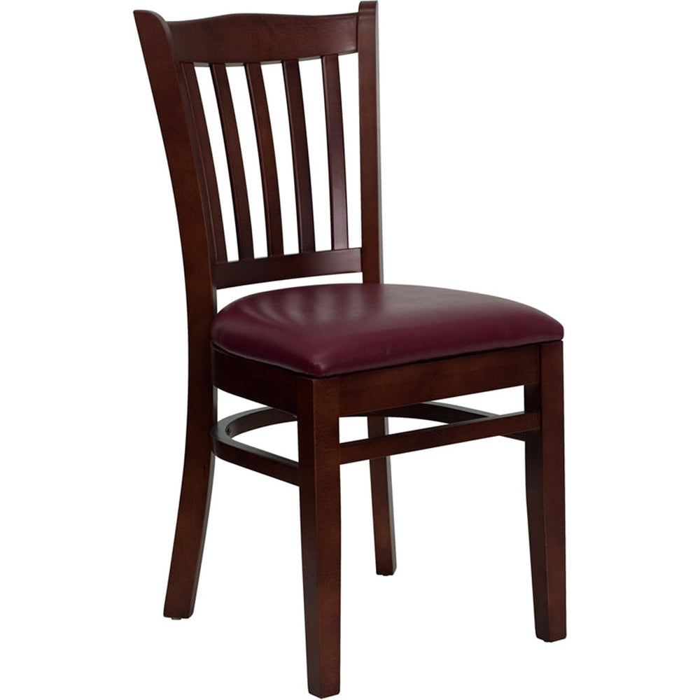 hercules series vertical slat back restaurant chair