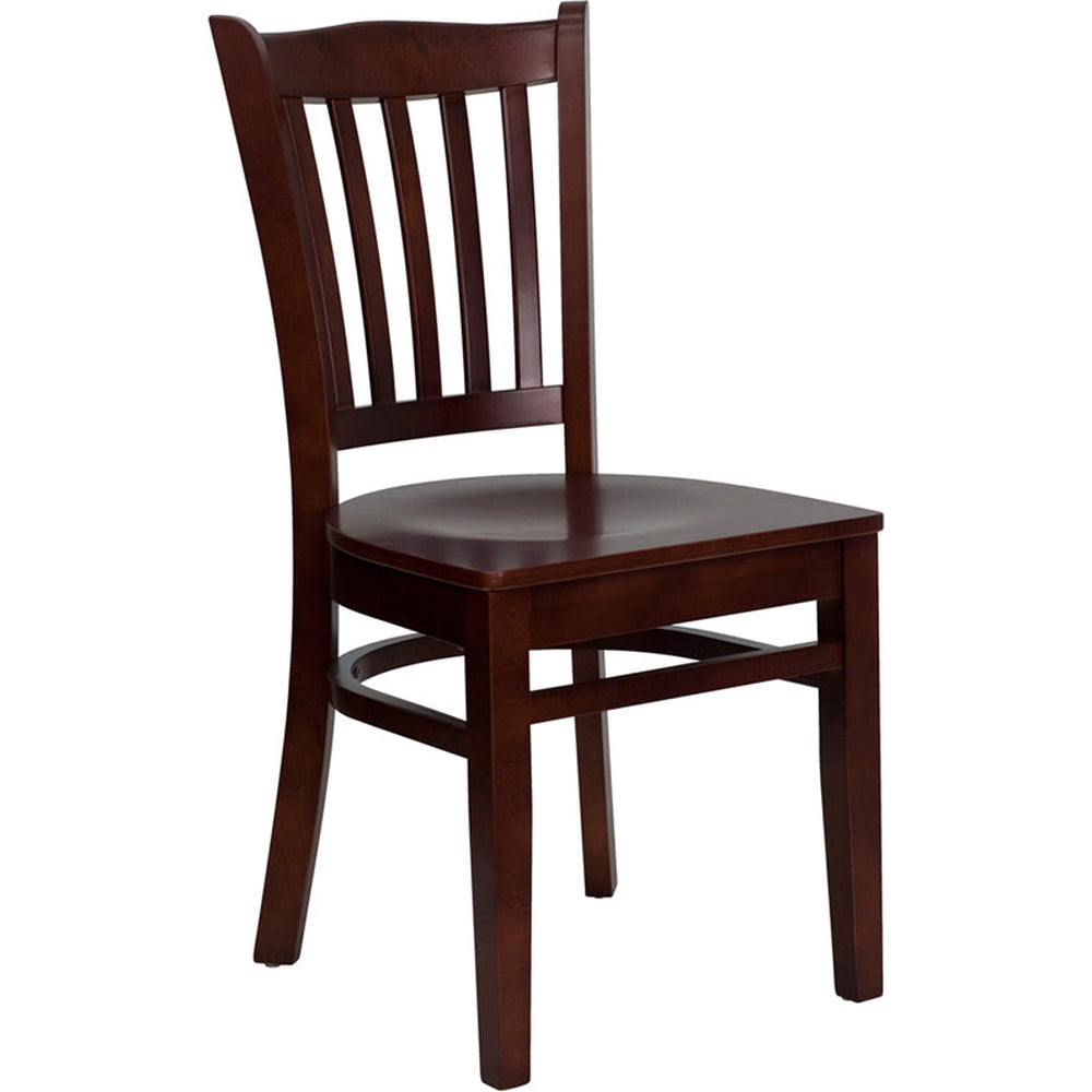 hercules series vertical slat back restaurant chair