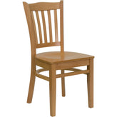 hercules series vertical slat back restaurant chair