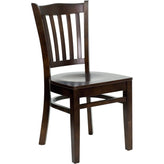 hercules series vertical slat back restaurant chair