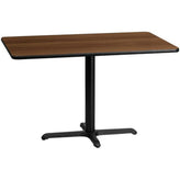 30inch x 48inch rectangular laminate table top with 23 5inch x 29 5inch table base