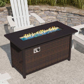 Olympia 45" x 25" Outdoor Propane Fire Pit Table