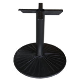 22 round sun beam black semi gloss table base