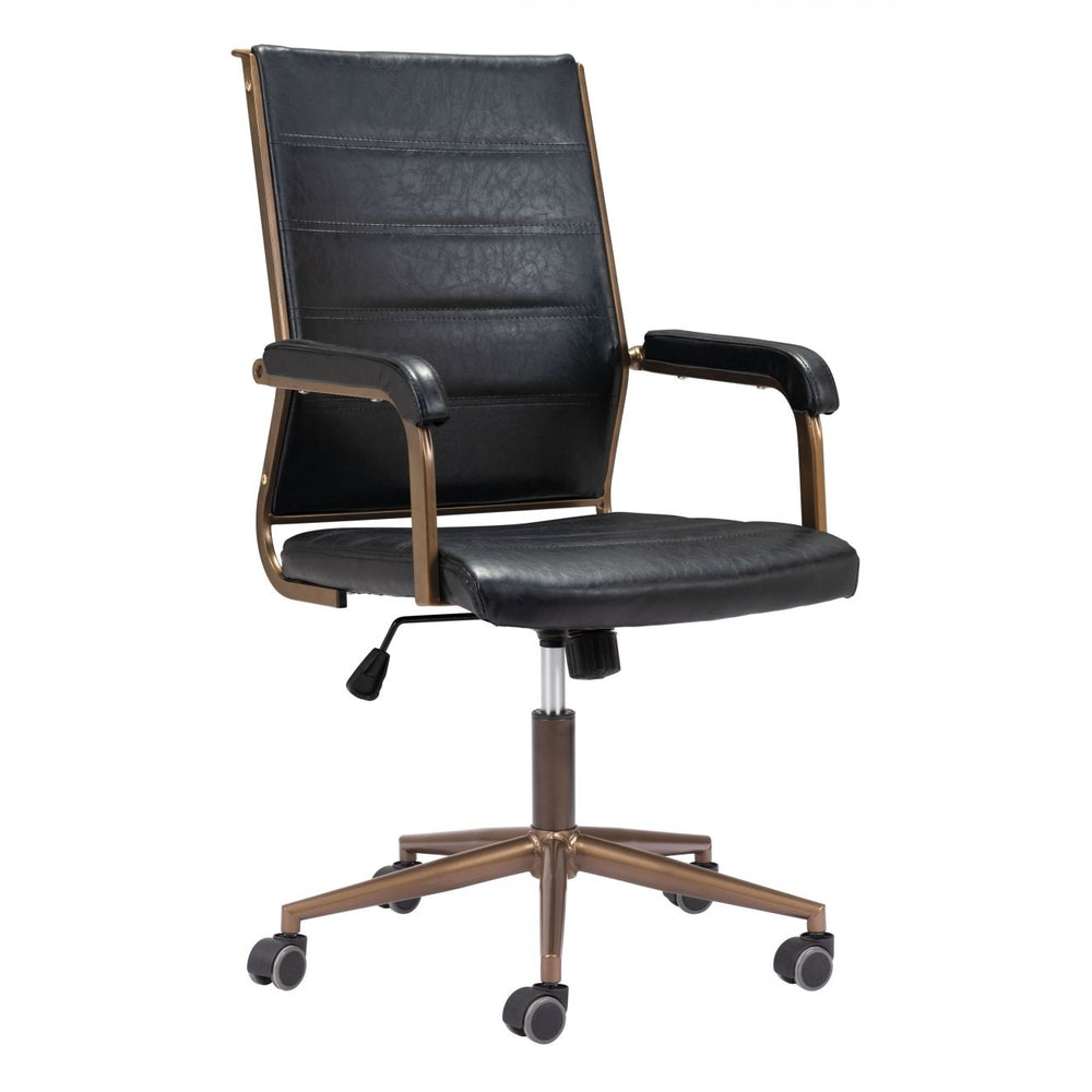 auction office chair vintage black