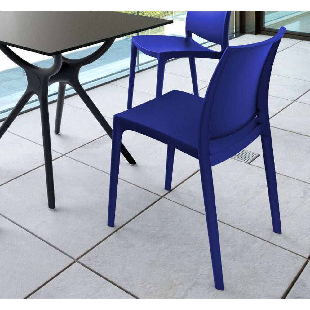 Maya Outdoor Dining Chair Dark Blue