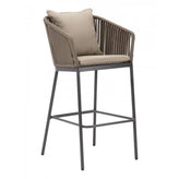 fs captiva bar height stool taupe