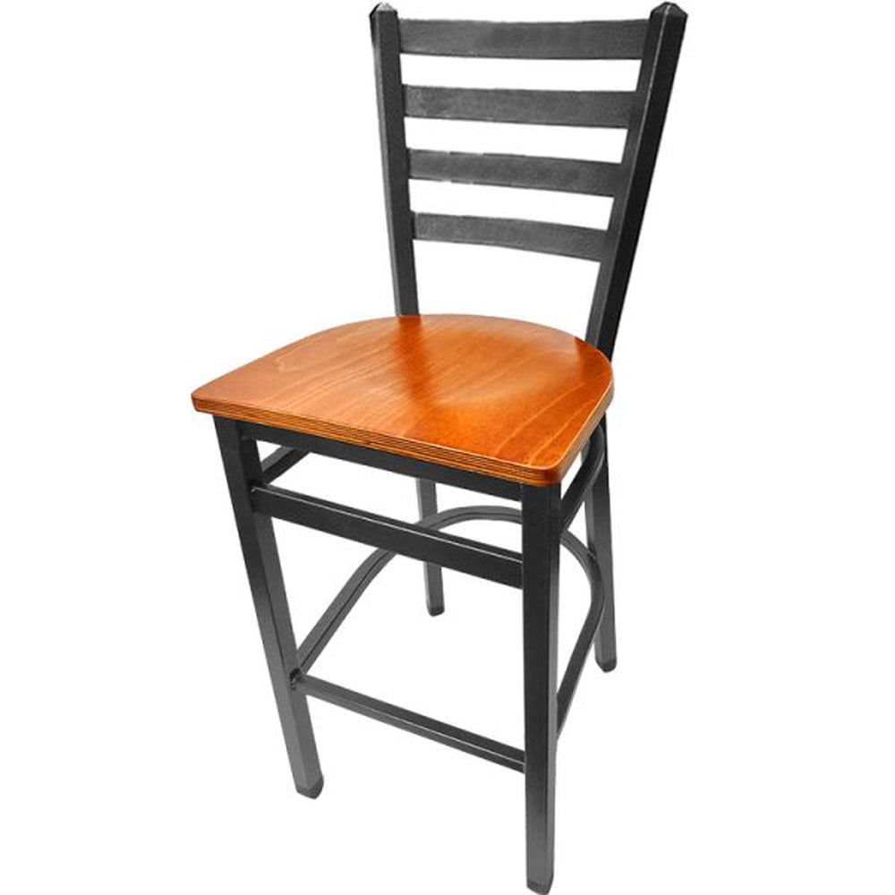 Silvervein Ladderback Bar Stool