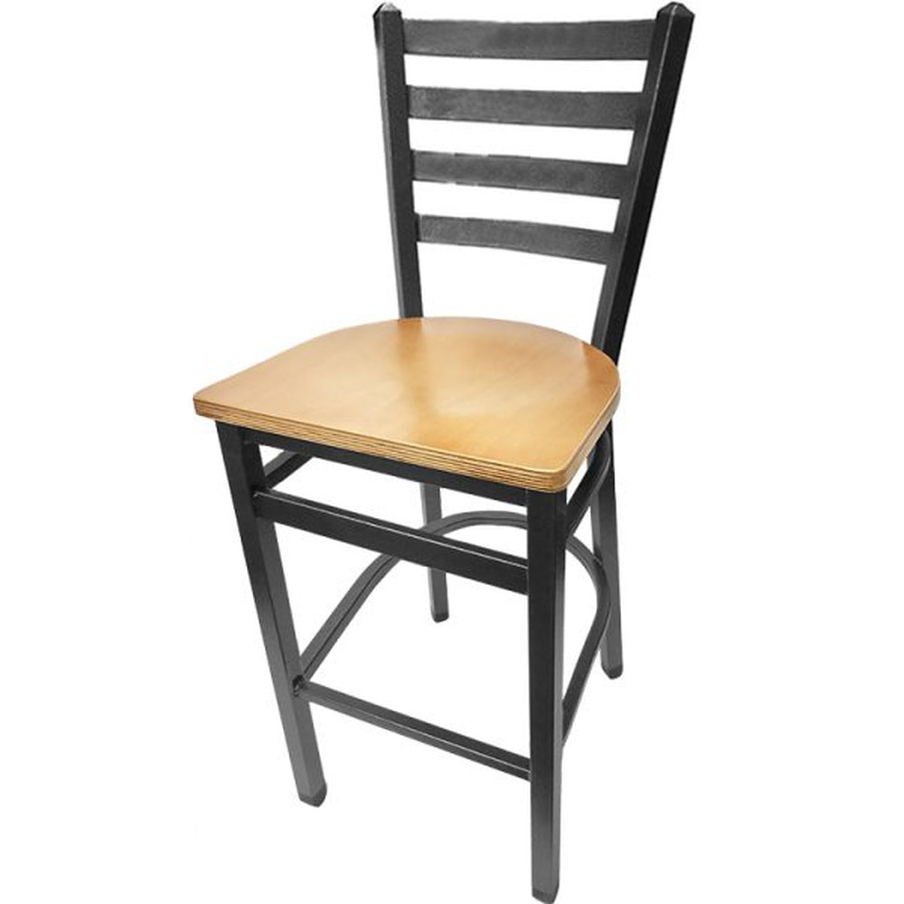 Silvervein Ladderback Bar Stool