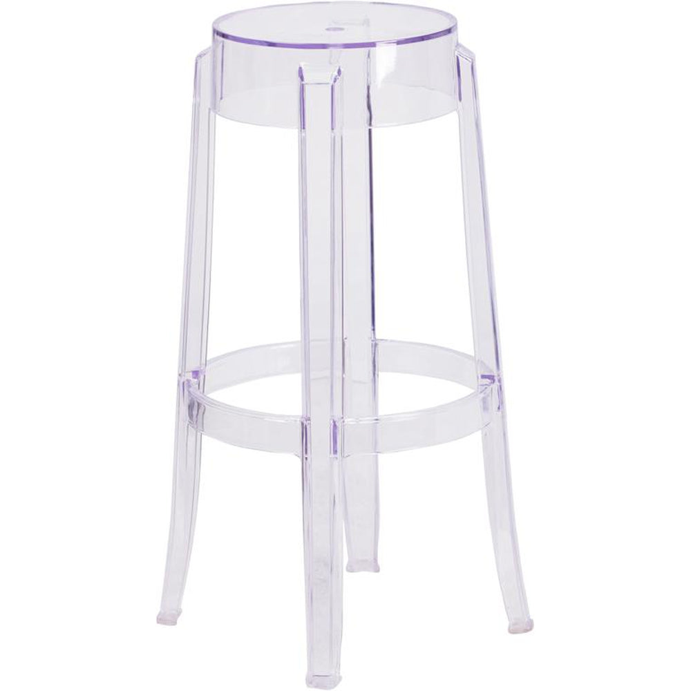 29 75 inch high transparent barstool