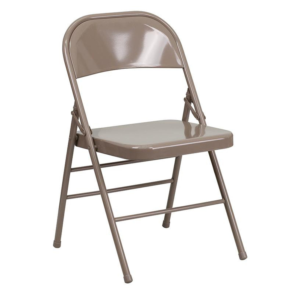 hercules series triple braced and double hinged metal folding chair