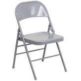 hercules series triple braced and double hinged metal folding chair