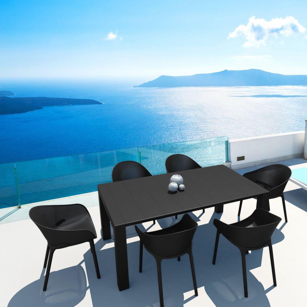 sky extendable dining set 7 piece