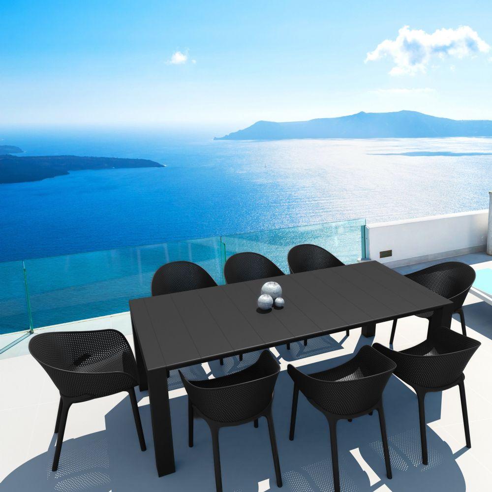 sky extendable dining set 9 piece