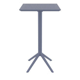 sky square folding bar table 24 inch