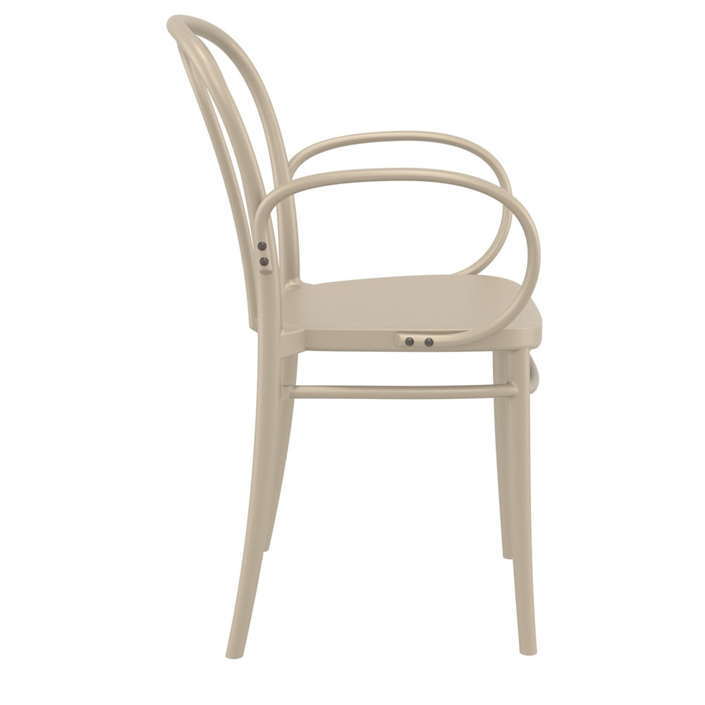 victor xl resin outdoor arm chair