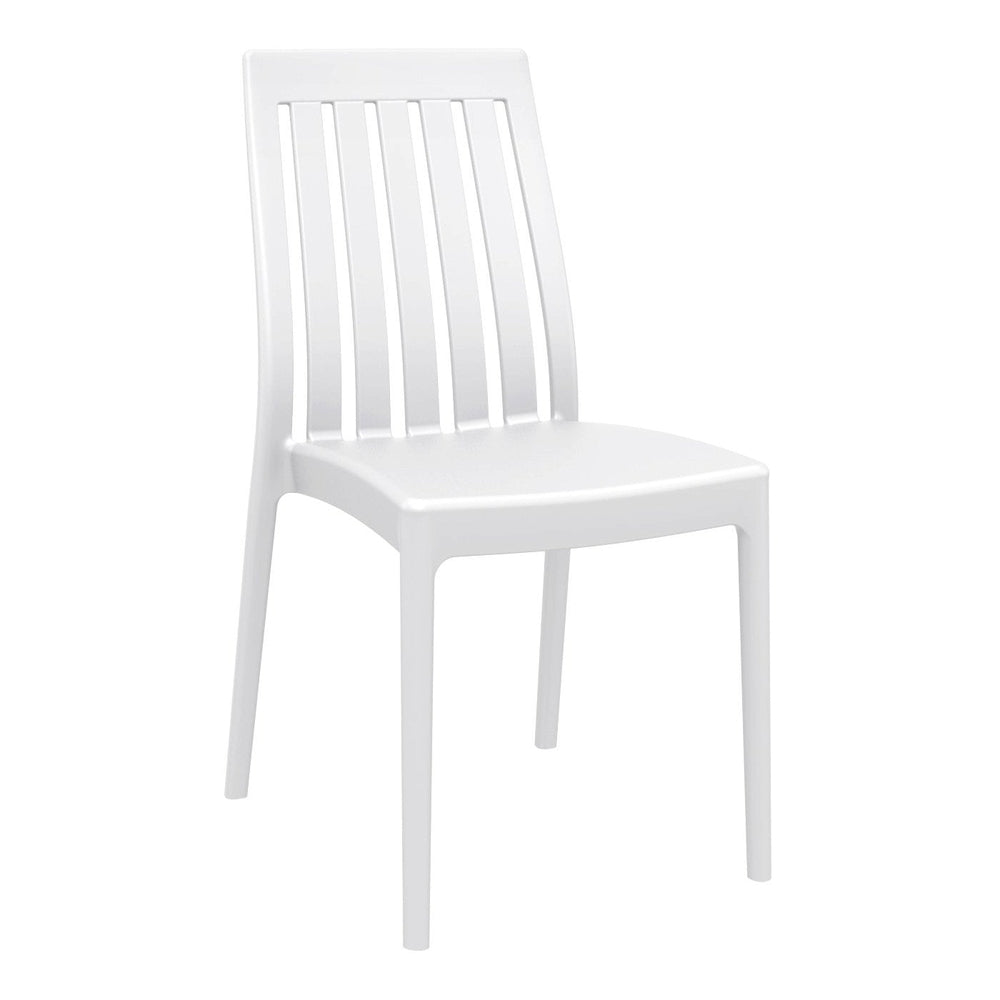 soho dining set with 2 chairs white