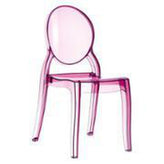 elizabeth polycarbonate dining chair glossy red isp034 gred