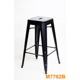 tolix style metal bar stool 1