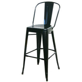 tolix style metal bar stool 2