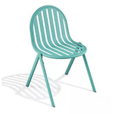 Melik Outdoor Steel Stackable Side Chair